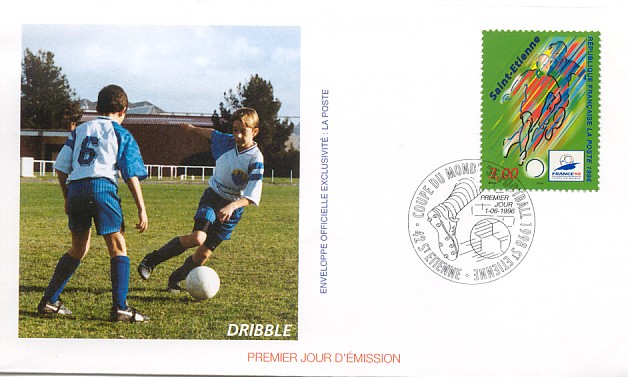 Documents Premier Jour Coupe Du Monde 98 - 2 Documents Avec 8 Timbres Oblitérés